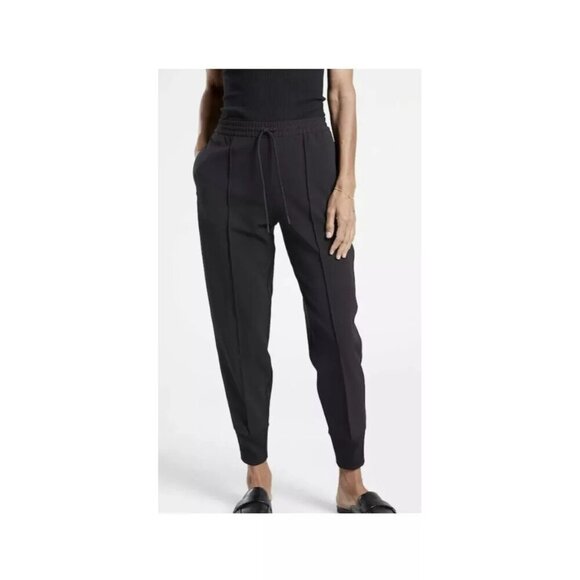 ATHLETA Endeavor Jogger Pants NWT Wrinkle Free Size 6P Black - Picture 1 of 11